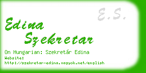 edina szekretar business card